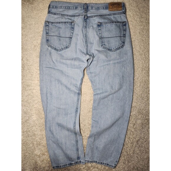 Signature by Levi Strauss & Co Men's 34x29 Relaxed Straight Fit Denim Jeans - Picture 4 of 6